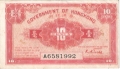Hong Kong 10 Cents, (1941)
